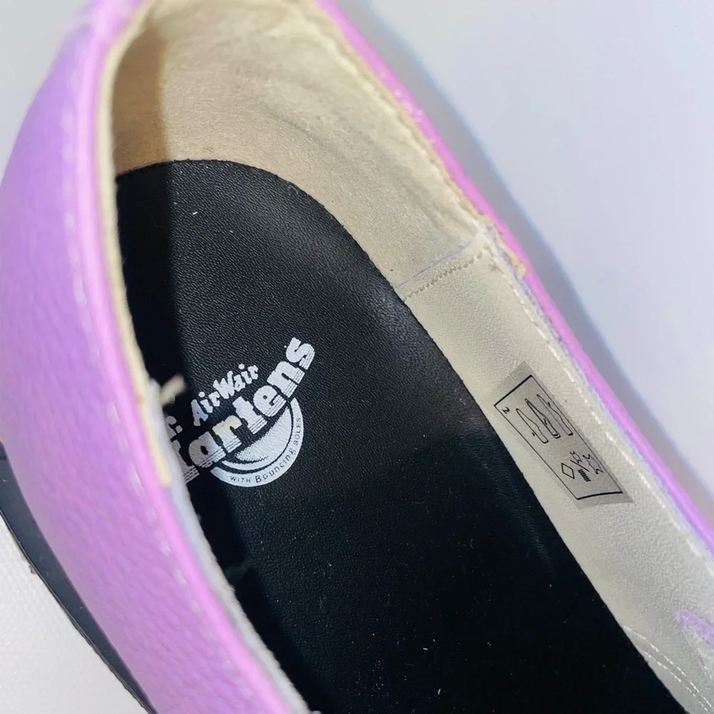 🆕Dr Martens unisex adult 1461 Quad Ii Platform Leather Light Lilac Size 7/8 - Picture 8 of 13